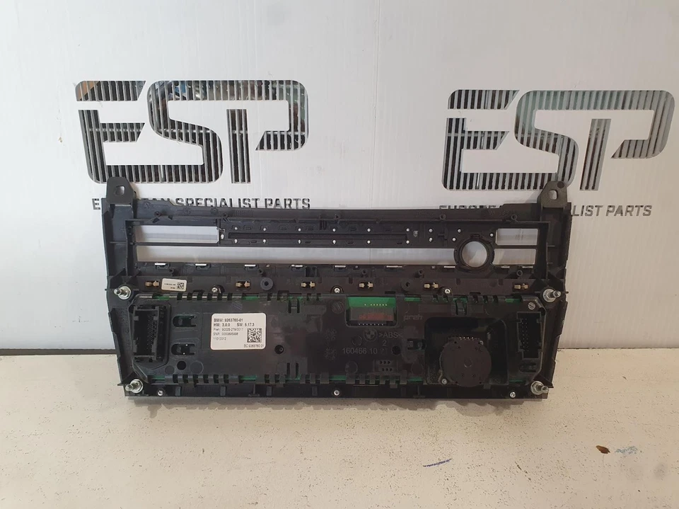 BMW 5 SERIES HEATER/AC CONTROLS FRONT, F10/F11, SEDAN/WAGON, 9263760 - Image 2 of 4