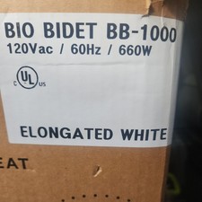 Bio Bidet BB1000 Electric Bidet Toilet Seat, Warm Water with Air Dryer, Heated