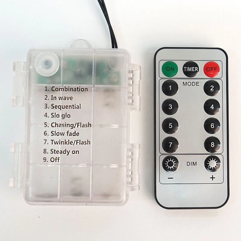 Warm White 26 ft long 25 LED String Lights Battery Operated Garland Wedding SALE - Image 3 of 4