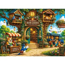 Garden Treehouse Library 300 Piece Jigsaw Puzzle for Kids