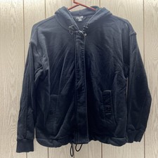 Lauren Ralph Lauren Women s Full Zip Hoodie Small Black Preloved