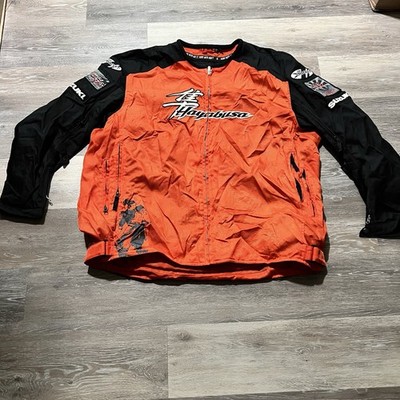 Joe Rocket Motorcycle Jacket Men s 4XL Hayabusa Suzuki Orange Heavyweight