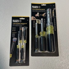 Klein Tools 85615 + 85517 Screwdriver & Nut Driver Sets ~ Nice Gift Set!