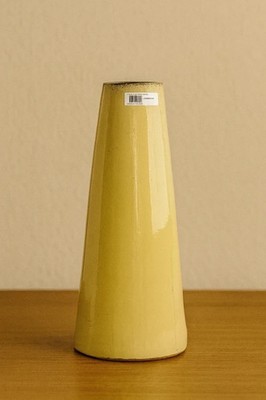 Hohe Terrakotta Vase sandfarben - Vintage Wohnkultur minimal dekorativ