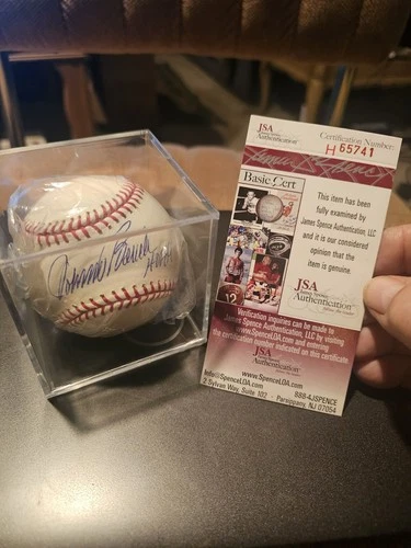JOHNNY BENCH SIGNED ORIGINAL ML BASEBALL! "HOF 89" BIG RED MACHINE WITH JSA CERT