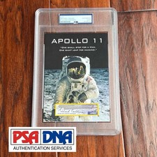MICHAEL COLLINS * PSA * Signed CUSTOM CARD Unused NGC Label AUTOGRAPH Apollo 11