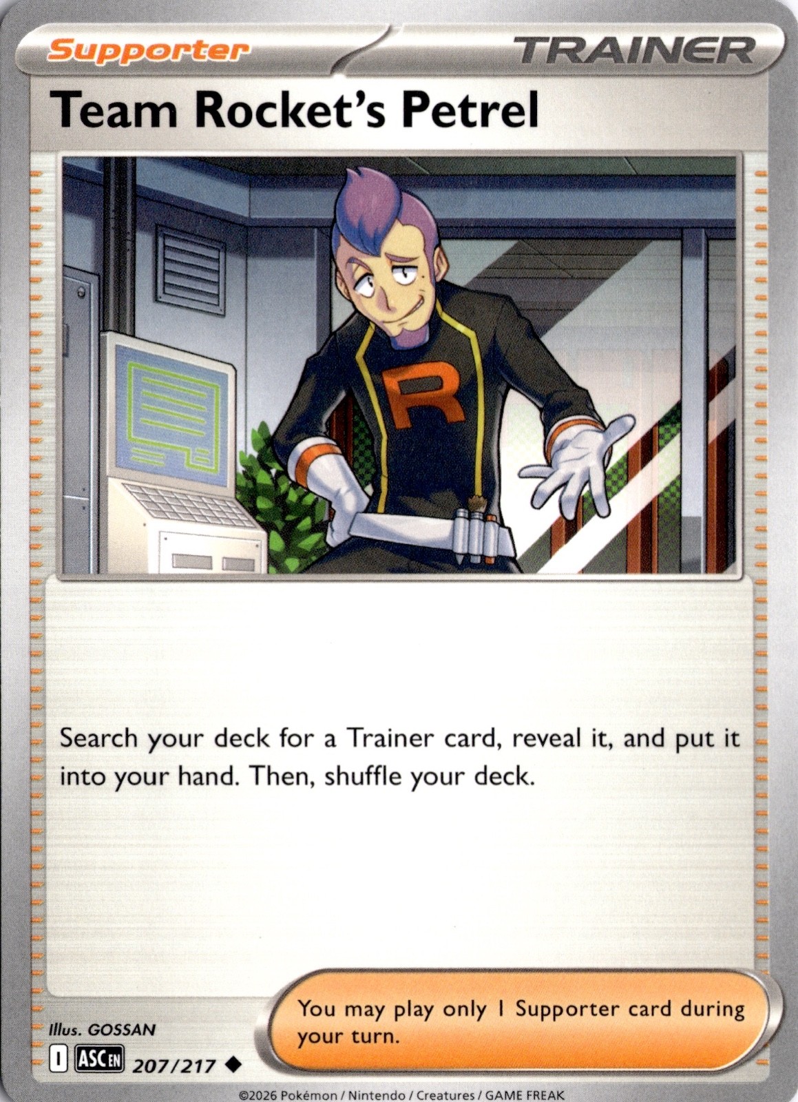 Team Rocket's Petrel 207/217 ME: Ascended Heroes Pokémon Card TCG