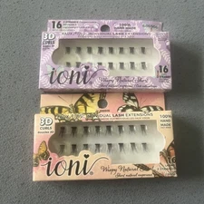 Ioni Short 3D Curls Individual Lash Extensions 16 Lashes 3 Strands Lot Of 2