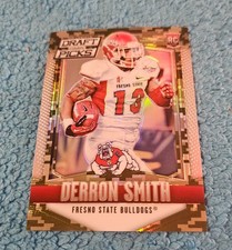 2015 Panini Prizm Draft Picks Derron Smith Fresno St Camo Rookie 51/199 #175