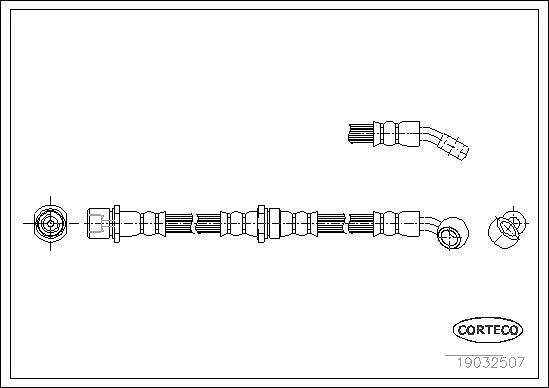 Corteco Bremsschlauch FüR Subaru-image