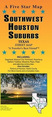 Street Map of Southwest Houston Suburbs, Texas, by Five Star /GMJ