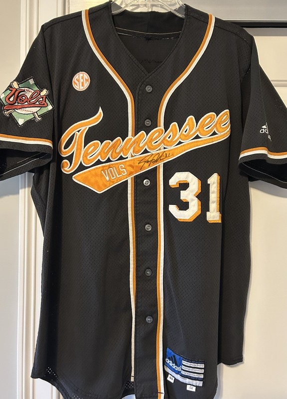 Tennessee Volunteers Baseball Signed James Adkins Jersey By Adidas