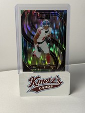 2024 Panini Select - Premier Level Malik Nabers #116 Red & Yellow Shock Prizm...