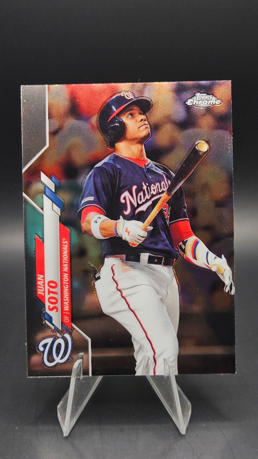 JUAN SOTO 2020 Topps Chrome - Holding Bat #12 Chrome Refractor NM-M Nationals