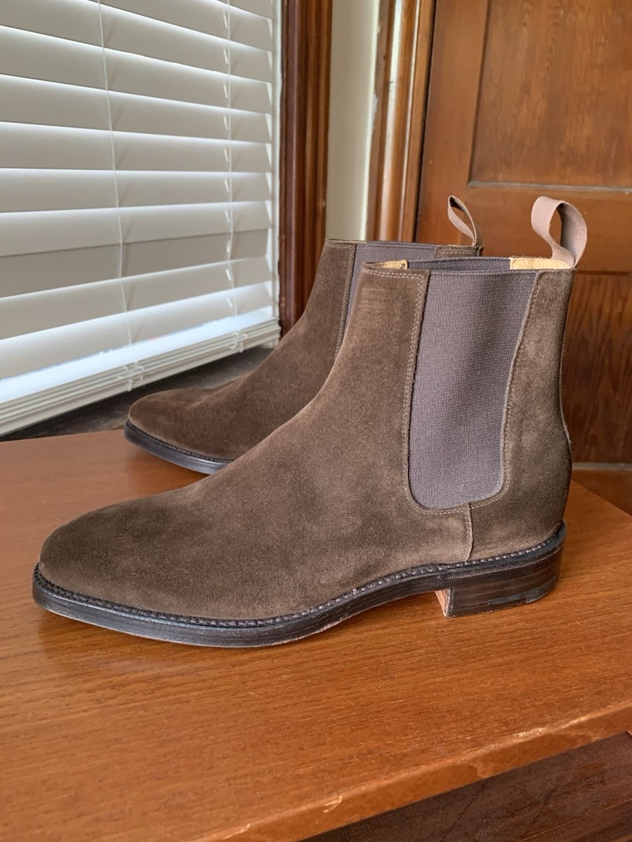 NEW | POLO RALPH LAUREN x CROCKETT & JONES 8D BROWN SUEDE CHELSEA