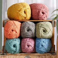 Herrschners® Worsted 8 Heathers Palette Yarn Pack