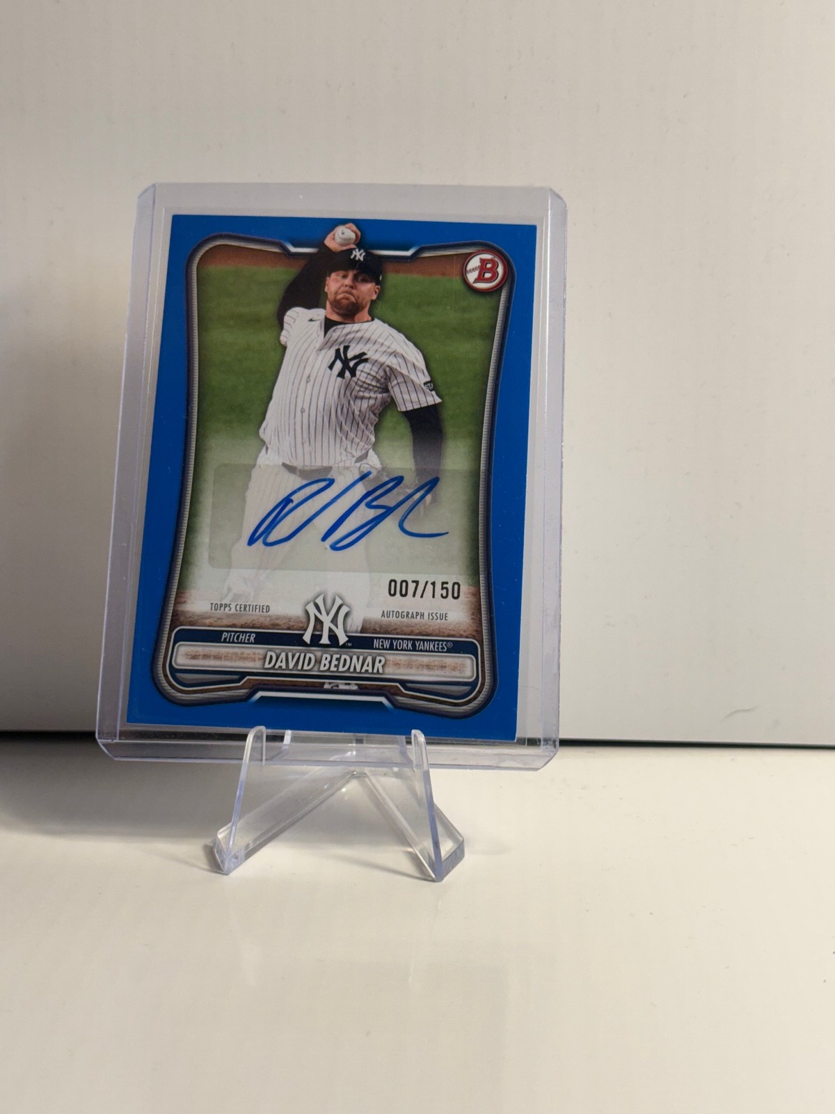 2026 Topps Bowman David Bednar Autograph /150 PRV-DBE