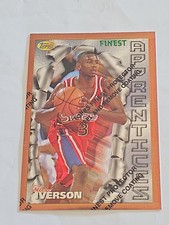 ALLEN IVERSON Topps 1996-97 HOF Basketball Rookie Card #69 W/Protective Coating. rookie card picture