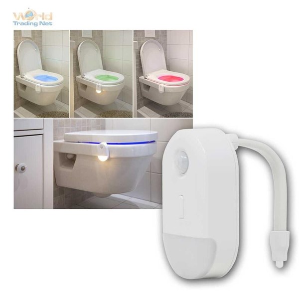 Wc-Licht Mit Bewegungsmelder, Led Nachtlicht Toiletten-Beleuchtung Sensor-Licht-image