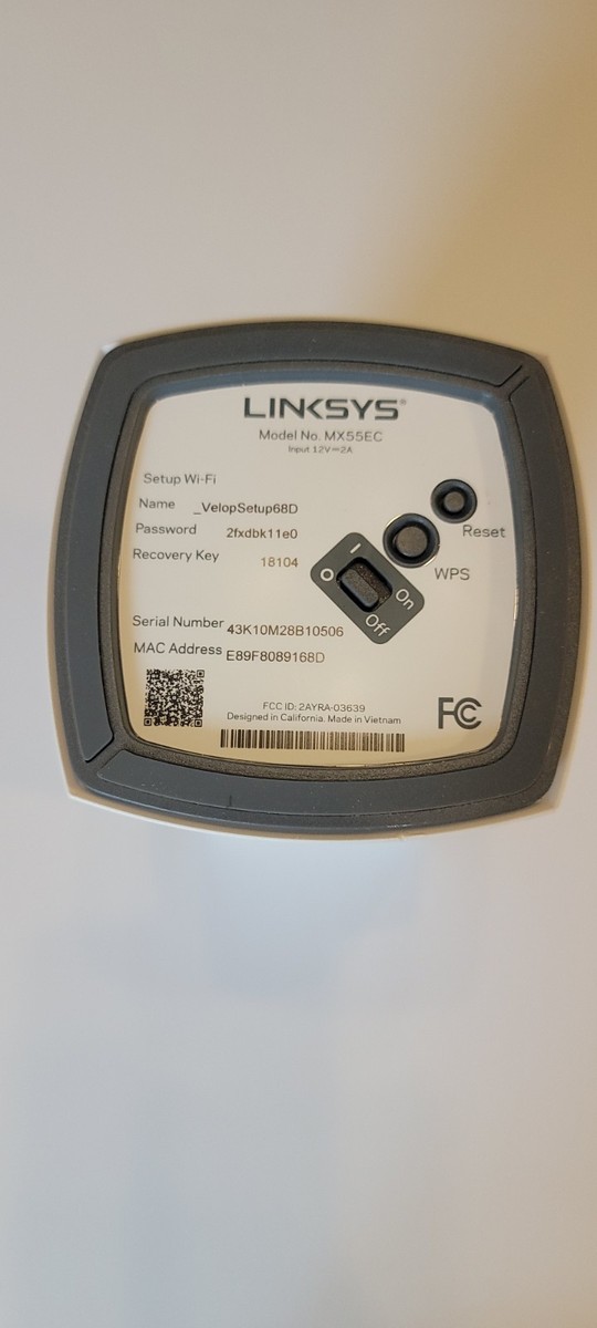 Linksys MX55EC Velop Atlas WiFi 6 Mesh Router Wireless System- 1