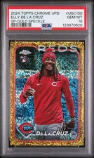 2024 Topps Chrome Update Elly De La Cruz Rookie SP Gold Speckle Refractor /50