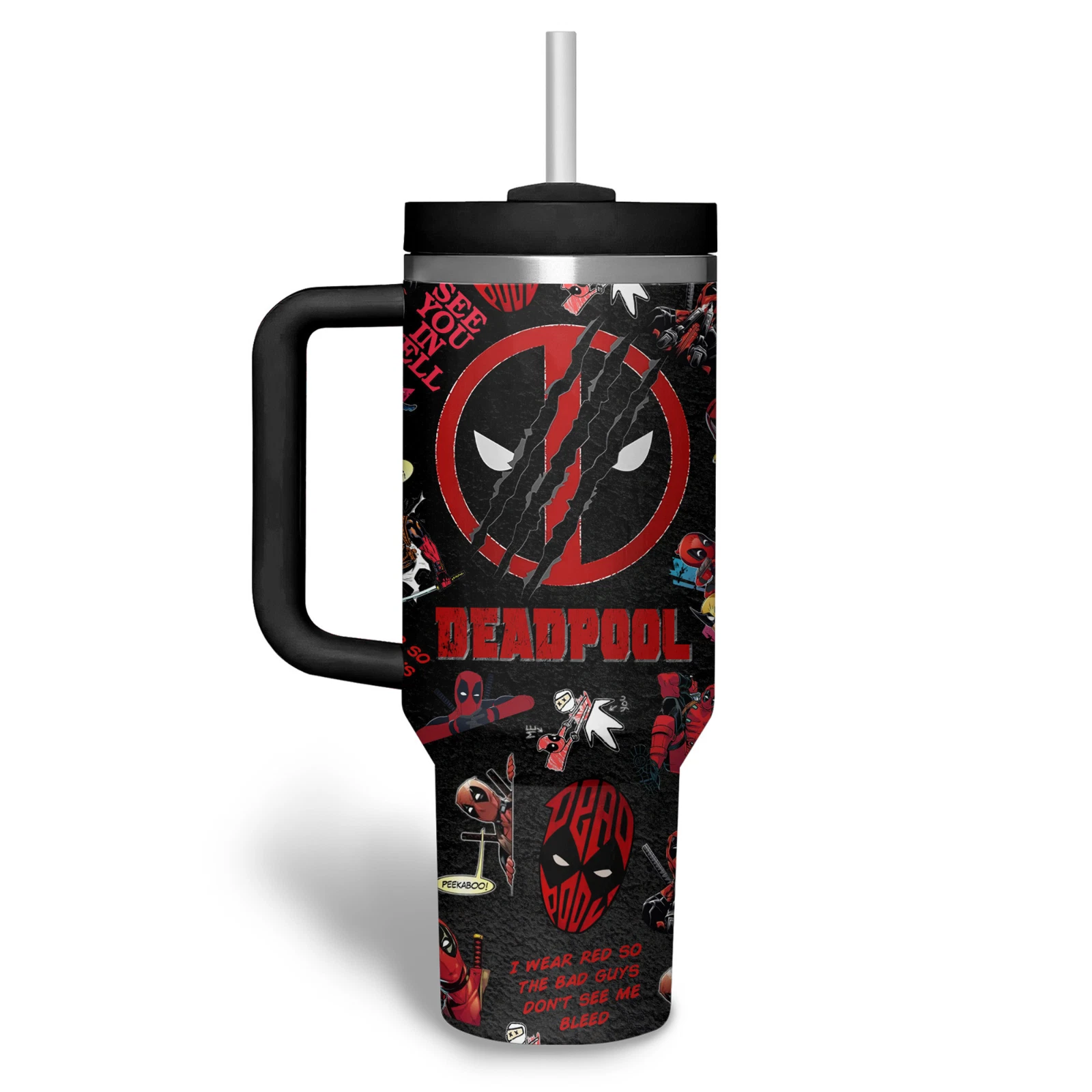 40 oz Custom Name Tumbler with Handle