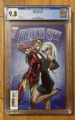 #ad Only Graded Copy On Ebay Black Cat 12 CGC 9.8 J SCOTT CAMPBELL EXCLUSIVE VARIANT $119.00