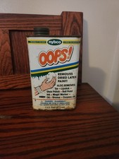 Vintage Nybco Oops Empty Can Only USA Made Latex Paint Remover
