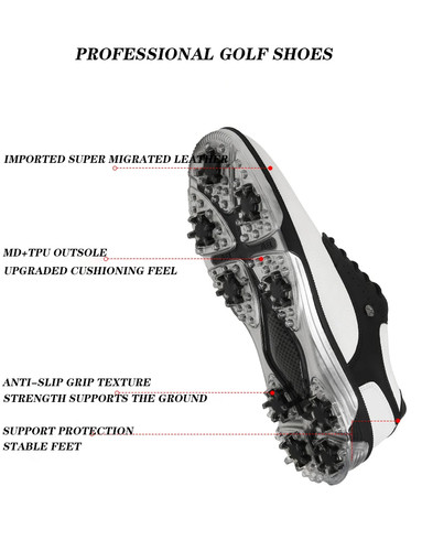  Herren Golfschuhe Wasserdicht Golf Teenager Training Wettbewerb Turnschuhe - Bild 12 von 26