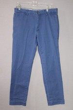 Polo Ralph Lauren Mens The Chino Pants Size 32 X 30 Blue Stretch Slim Fit Read