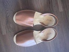 Sandalias De Cuero Casuales De Moda Para Mujer Zapatillas De Verano  SIZE 10/44