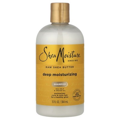 Raw Shea Butter, Deep Moisturizing Shampoo, Curly & Coily Hair, 13 fl oz (384