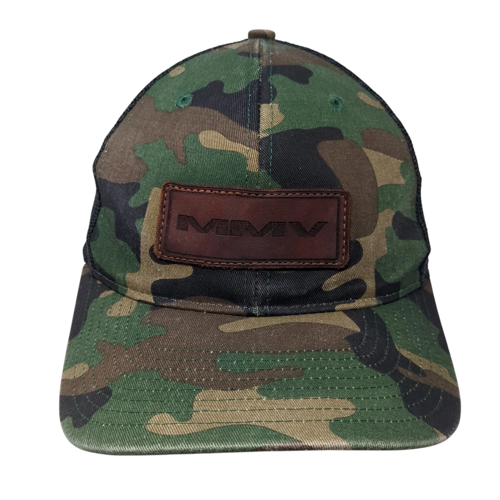 MMV Snapback Trucker Hat Multicolor OS Adjustable Mesh Back Camo Richardson