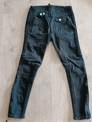 dsquared2 herren biker jeans black XS