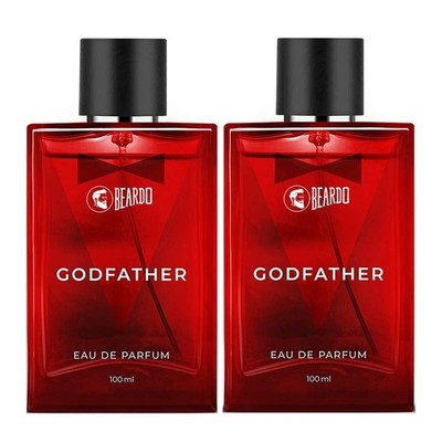 Beardo Godfather Eau De Parfum Aromatic, Spicy Perfume For Men, 100 ML X 2