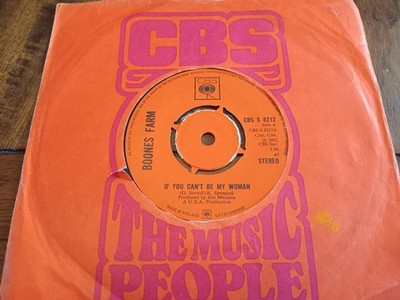 Boones Farm  - If You Can't Be My Woman - UK 1972 CBS S 8212 Vinyl 7'' Single