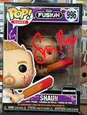 Funko Fusion Shaun Of The Dead Shaun Firmado Simon Pegg Certificado de Autenticidad