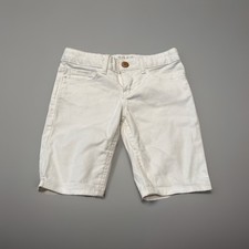GAP KIDS 1969 Girls White Denim Jean Shorts Bermuda Length-Size 6 Regular