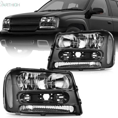 Pair For 2006-2009 Chevrolet Trailblazer SS 6.0L Headlights Assembly Lamps