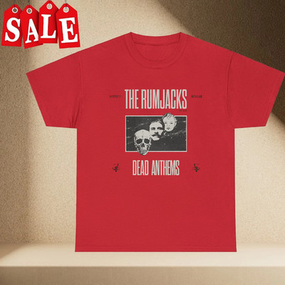 The Rumjacks - Dead Anthems Album Red Cotton T Shirt Size S-5XL