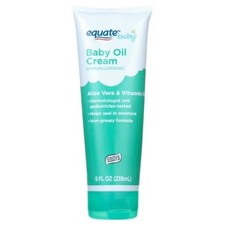 Equate Baby Hypoallergenic Baby Aloe-vera  vitamin Oil Cream E 8 fl oz