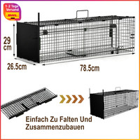 Rattenfalle Lebendfalle 78X26X29Cm Marderfalle Katze Fuchsfalle Tierfalle