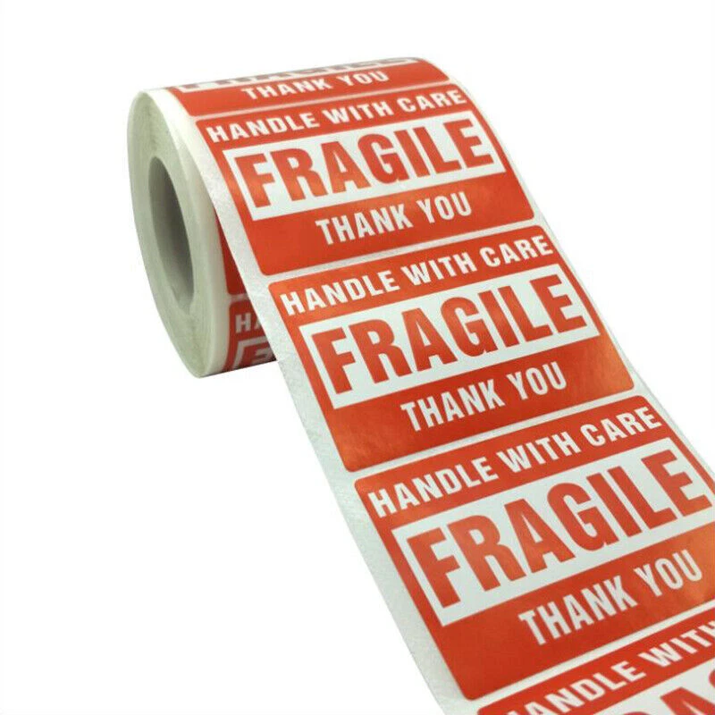 10000 Fragile Stickers 2x3 Handle with Care Thank You Mail Labels 500/Roll 10000 Fragile Stickers 2x3 Handle with Care Thank You Mail Labels 500/Roll