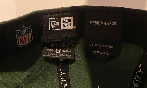 New Era 39Thirty New York Jets Stretch Fit Hat Cap Mens Med-Lrg Gang Green NFL - Picture 7 of 9