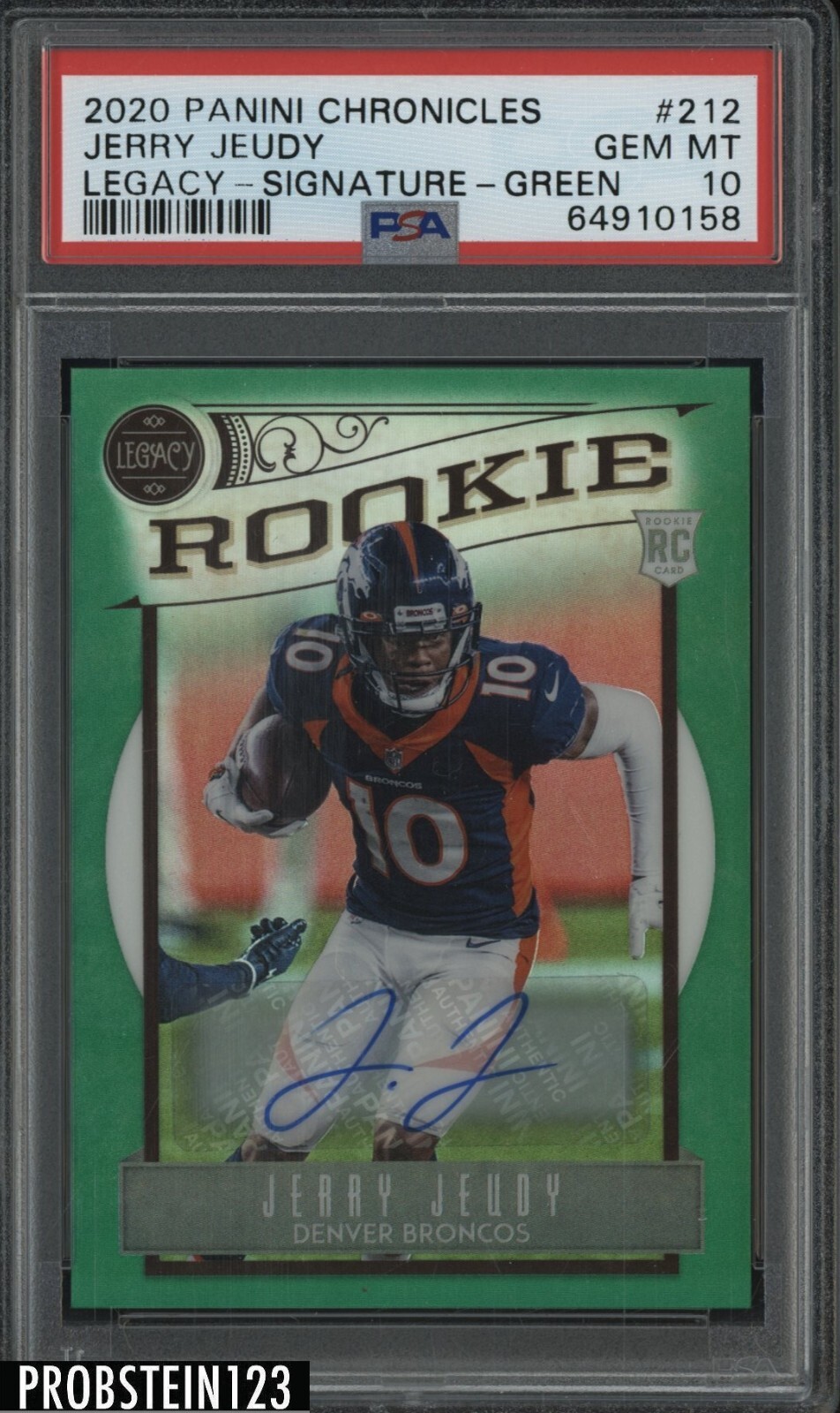 Jerry Jeudy Panini Chronicles Legacy #212 Green