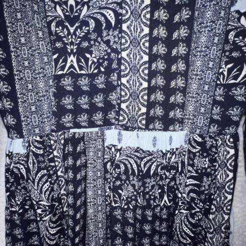 ONLY Women’s Bandana Paisley Print Blue Mini Casual Boho Dress US Small EU 36 - Picture 16 of 21