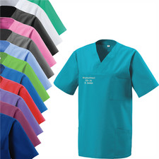 Schlupfkasack mit Namen bestickt OP-Kasack Schlupfjacke Schwesternkittel Kasak