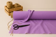 Bright Lilac Linen Blend Fabric by the Yard – Sewing, Upholstery & Crafts