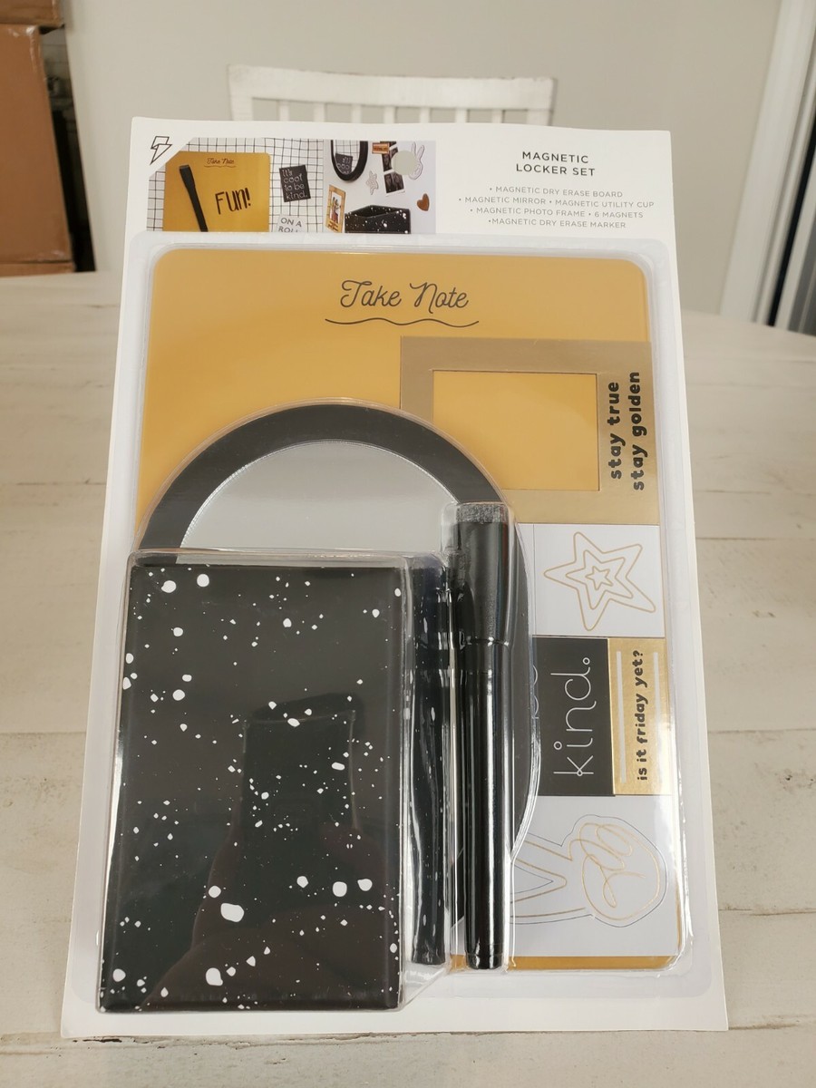 Gold Magnetic Dry Erase Board Magnetic Marker,Cup mirror New  Package