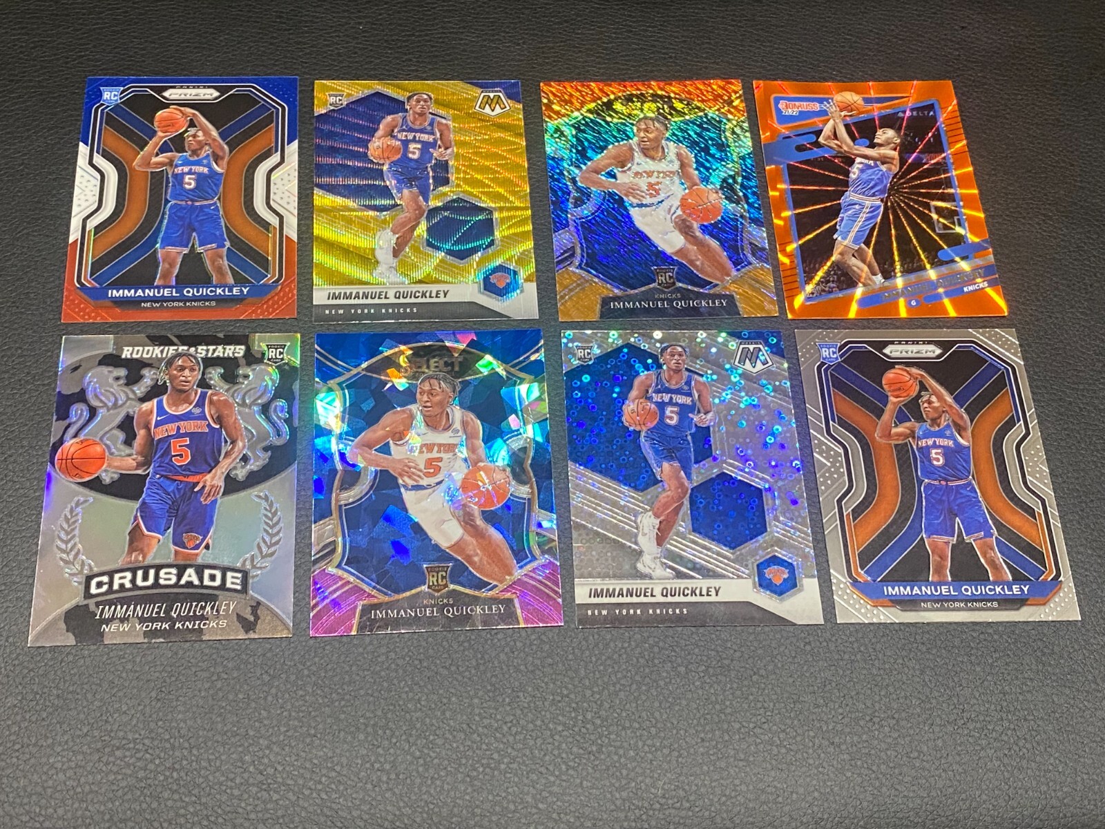 2020-2021 Immanuel Quickley Gold Wave Prizm Panini Mosaic RC #208 Knicks (OBO)